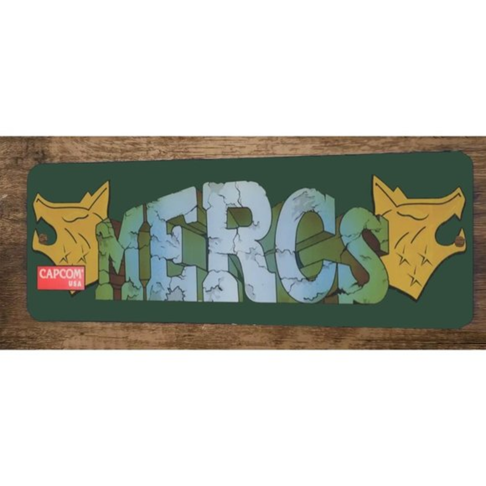 Mercs Arcade 4x12 Metal Wall Video Game Sign